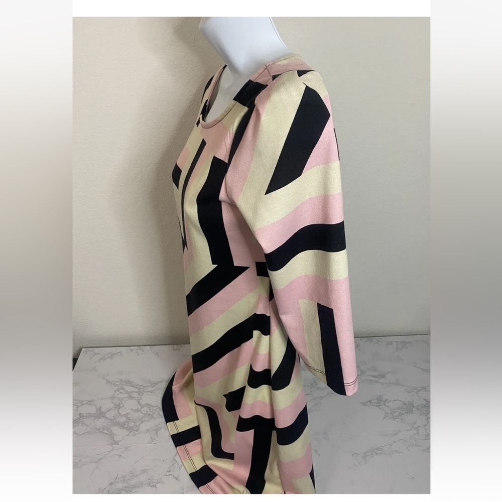 Xhilaration Boho Hippie Dress Womens S Pink Colorblock Back Zip 3/4 Slee… - Picture 2 of 4
